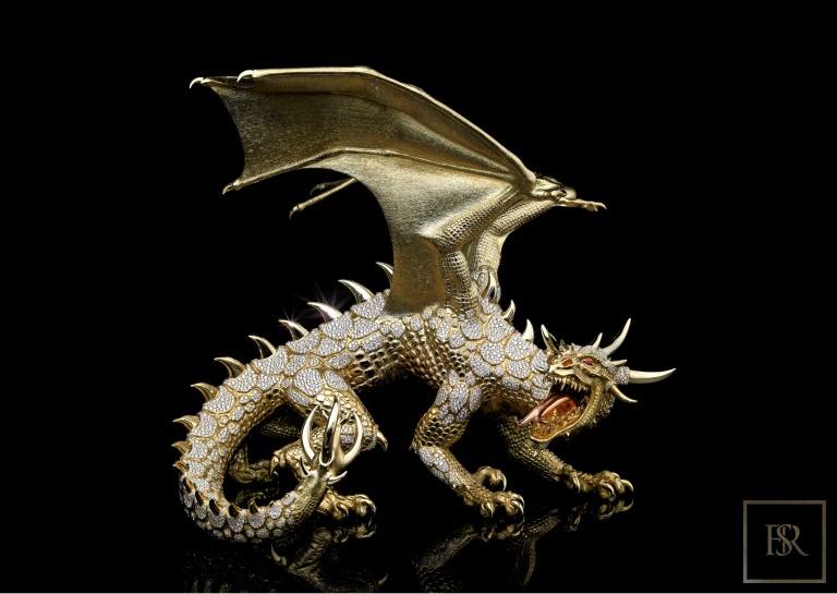 Unique Sculpture Dragon AHTON - GIBERG for sale For Super Rich